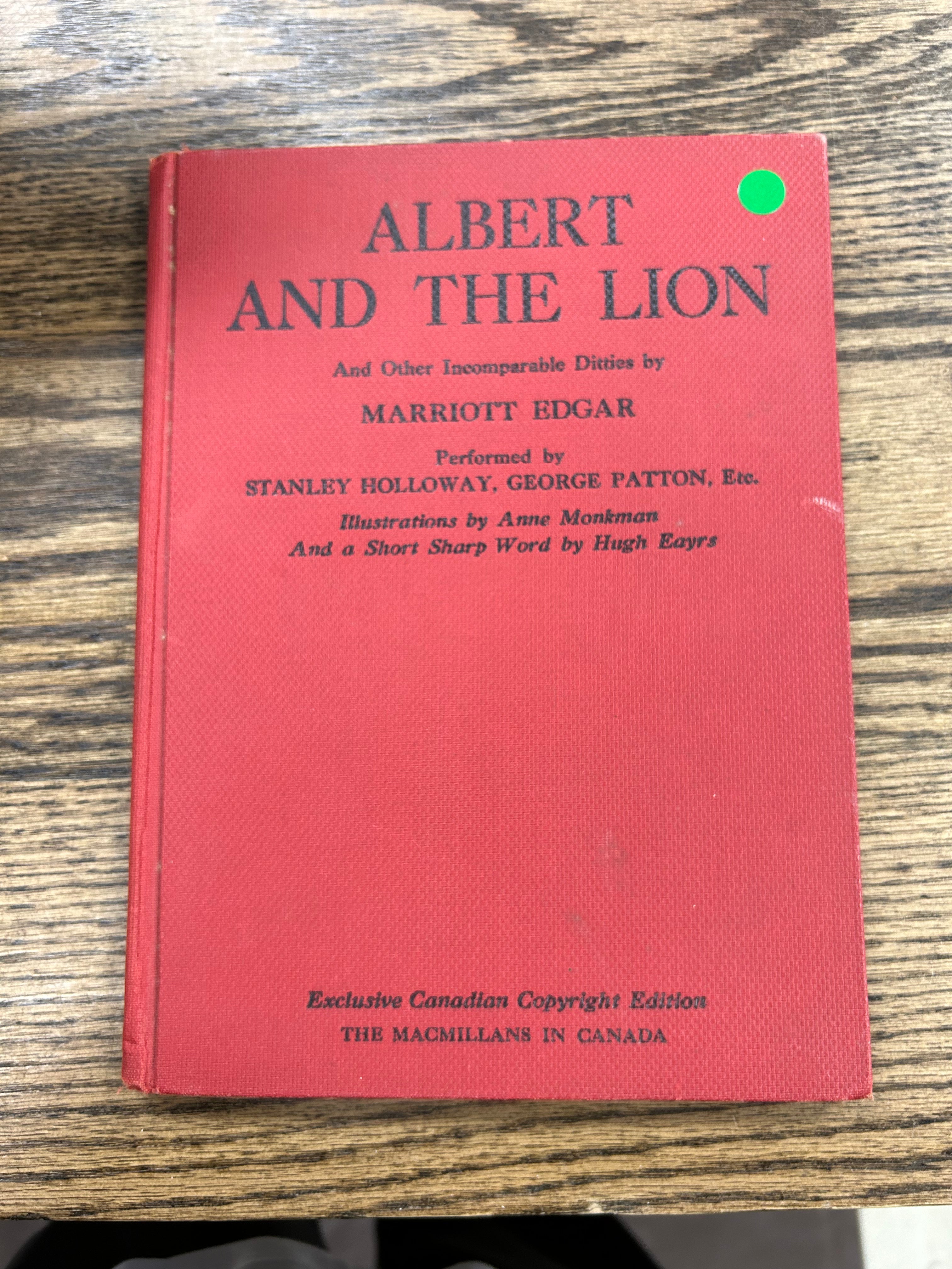 Albert And The Lion And Other Ditties Rivendell Books
