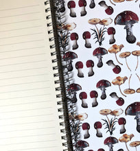 Load image into Gallery viewer, Mushroom Spiral Notebook
