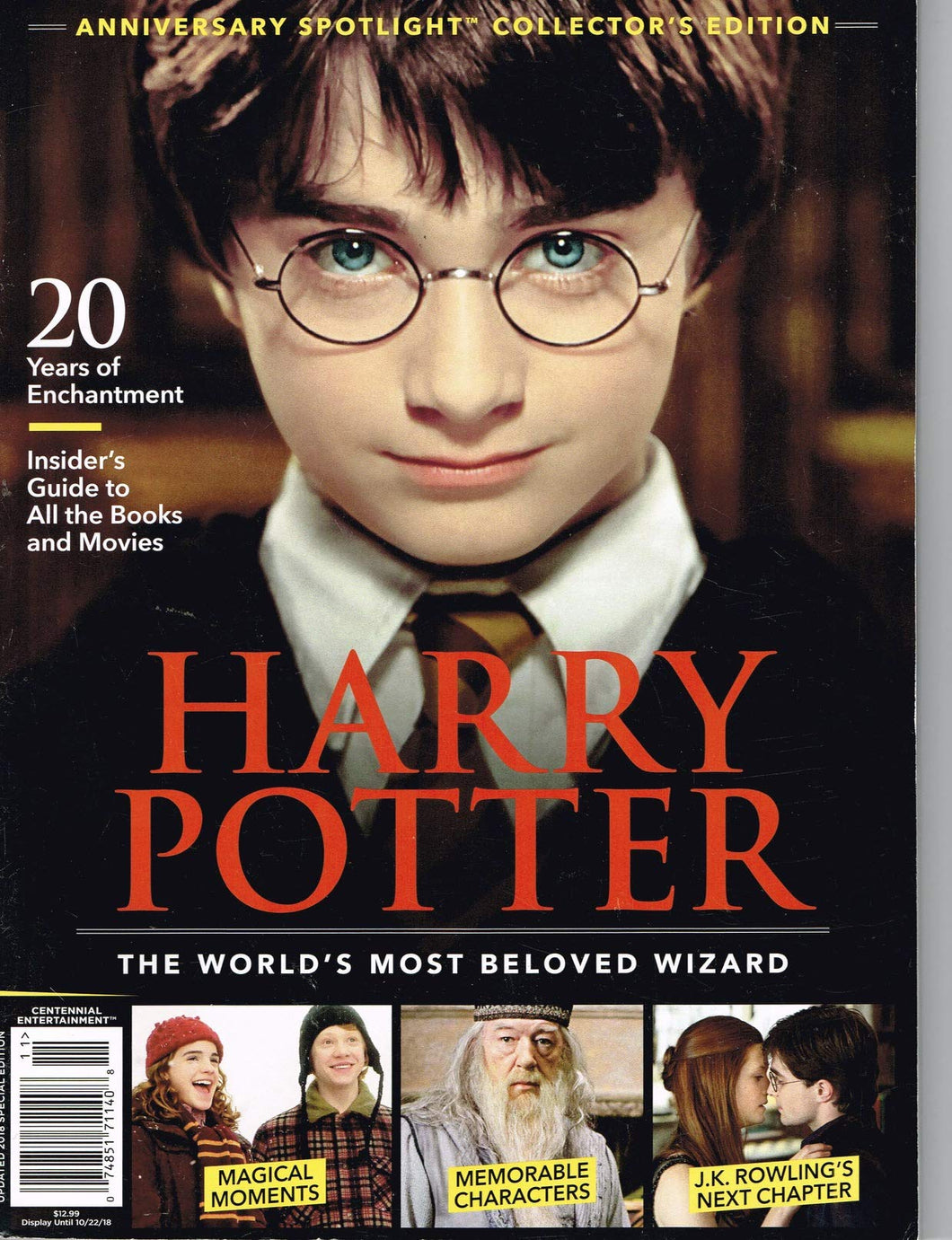 HARRY POTTER WORLD'S MOST BELOVED WIZARD CENTENNIAL ENTERTAINMENT MAGAZINE 201