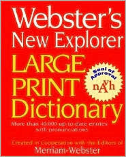 Webster's New Explorer Large Print Dictionary