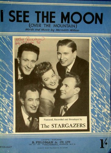 I SEE THE MOON (OVER THE MOUNTAIN) Sheet music – 1 Jan. 1953