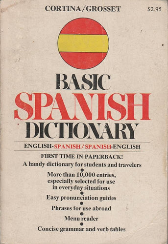 Cortina/Grosset Basic Spanish Dictionary cover image
