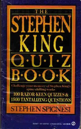 The Second Stephen King Quiz Book cover image