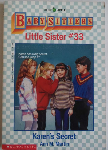 Karen's Secret (Baby-Sitters Little Sister, No. 33) cover image