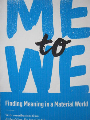 Me to We: Finding Meaning in a Material World cover image