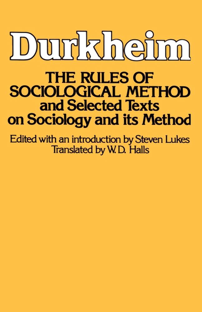 Rules of Sociological Method
