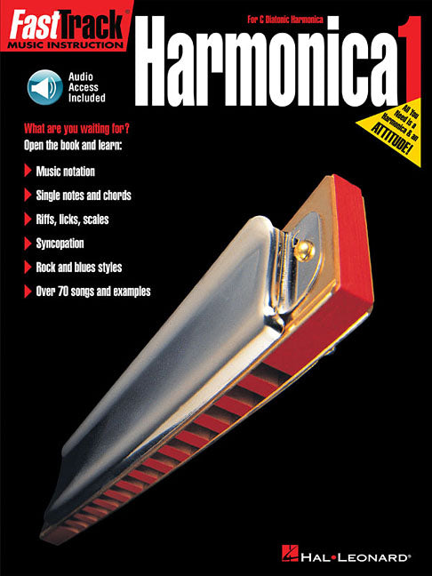 FastTrack Harmonica Method - Book 1 Book/Online Audio