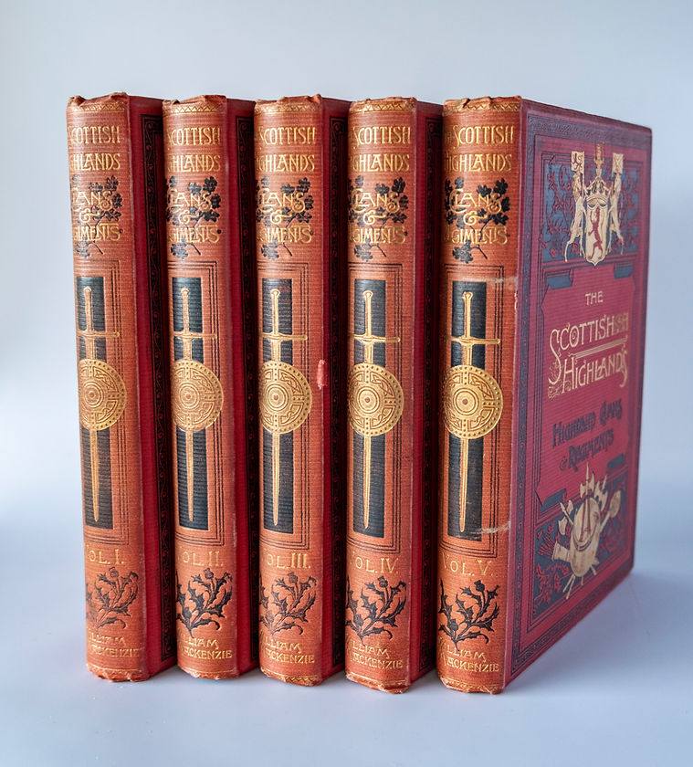 The Scottish Highlands, Highland Clans & Regiments - 5 Volumes