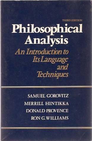 Philosophical analysis: An introduction to its language and techniques