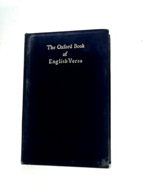 The Oxford book of English verse : 1250-1918