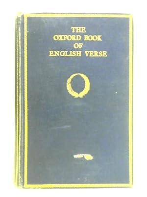 The Oxford Book of English Verse