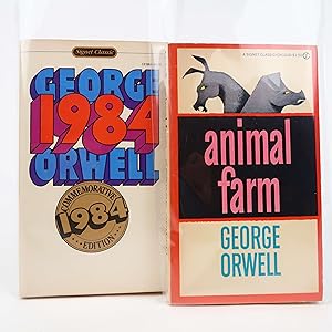 1984 and Animal Farm by George Orwell - Vintage Signet Classic Paperback