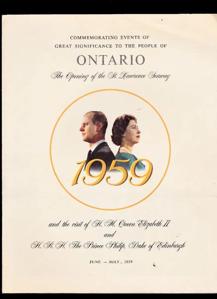 Commemorating Events of Great Significance to the People of Ontario: 1959